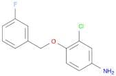 Benzenamine, 3-​chloro-​4-​[(3-​fluorophenyl)​methoxy]​-