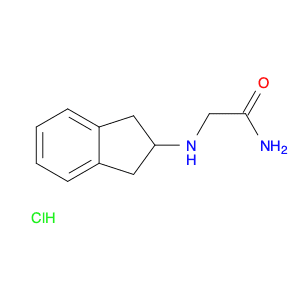 Acetamide, 2-[(2,3-dihydro-1H-inden-2-yl)amino]-, hydrochloride (1:1)