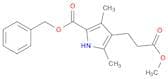 1H-Pyrrole-3-propanoic acid, 2,4-dimethyl-5-[(phenylmethoxy)carbonyl]-, methyl ester