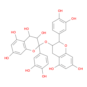 2H-1-Benzopyran-3,4,5,7-tetrol, 2-(3,4-dihydroxyphenyl)-2-[[2-(3,4-dihydroxyphenyl)-3,4-dihydro-5,…