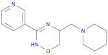 2H-1,2,4-Oxadiazine, 5,6-dihydro-5-(1-piperidinylmethyl)-3-(3-pyridinyl)-