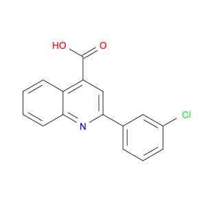 4-Quinolinecarboxylic acid, 2-(3-chlorophenyl)-