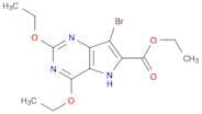 5H-Pyrrolo[3,2-d]pyrimidine-6-carboxylic acid, 7-bromo-2,4-diethoxy-, ethyl ester