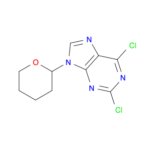 9H-Purine, 2,6-dichloro-9-(tetrahydro-2H-pyran-2-yl)-