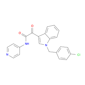 1H-Indole-3-acetamide, 1-[(4-chlorophenyl)methyl]-α-oxo-N-4-pyridinyl-