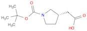 3-Pyrrolidineacetic acid, 1-[(1,1-dimethylethoxy)carbonyl]-, (3S)-