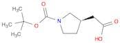 3-Pyrrolidineacetic acid, 1-[(1,1-dimethylethoxy)carbonyl]-, (3R)-