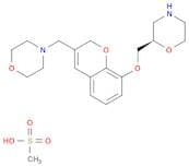 Morpholine, 2-[[[3-(4-morpholinylmethyl)-2H-1-benzopyran-8-yl]oxy]methyl]-, (2R)-, methanesulfonat…