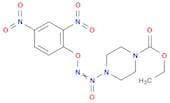 1-Piperazinecarboxylic acid, 4-[2-(2,4-dinitrophenoxy)-1-oxidodiazenyl]-, ethyl ester