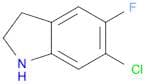 1H-Indole, 6-chloro-5-fluoro-2,3-dihydro-