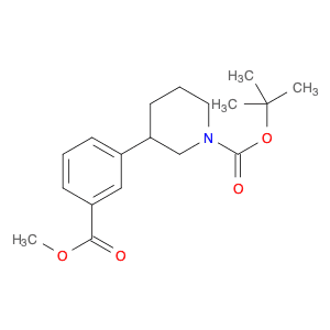 1-Piperidinecarboxylic acid, 3-[3-(methoxycarbonyl)phenyl]-, 1,1-dimethylethyl ester