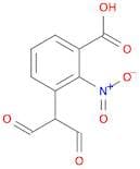 Benzoic acid, 3-(1-formyl-2-oxoethyl)-2-nitro-