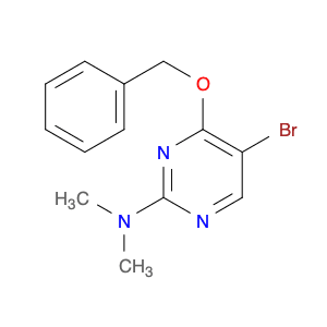 2-Pyrimidinamine, 5-bromo-N,N-dimethyl-4-(phenylmethoxy)-