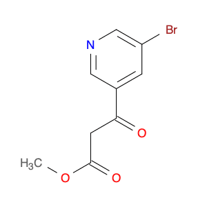 3-Pyridinepropanoic acid, 5-bromo-β-oxo-, methyl ester