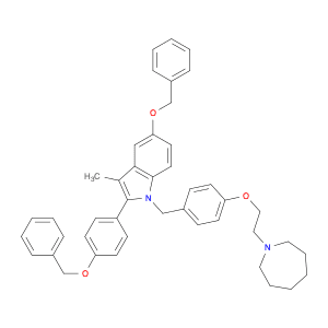 1H-Indole, 1-[[4-[2-(hexahydro-1H-azepin-1-yl)ethoxy]phenyl]methyl]-3-methyl-5-(phenylmethoxy)-2-[…