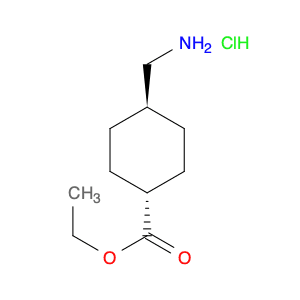 Cyclohexanecarboxylic acid, 4-(aminomethyl)-, ethyl ester, hydrochloride (1:1), trans-
