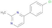 Pyrimidine, 4-(4-chlorophenyl)-2-methyl-