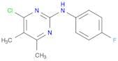 2-PYRIMIDINAMINE, 4-CHLORO-N-(4-FLUOROPHENYL)-5,6-DIMETHYL-