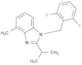1H-Benzimidazole, 1-[(2,6-difluorophenyl)methyl]-4-methyl-2-(1-methylethyl)-