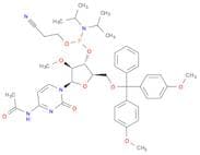 Cytidine, N-acetyl-5'-O-[bis(4-methoxyphenyl)phenylmethyl]-2'-O-methyl-, 3'-[2-cyanoethyl N,N-bis(…