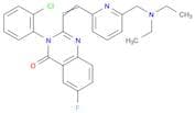 4(3H)-Quinazolinone, 3-(2-chlorophenyl)-2-[2-[6-[(diethylamino)methyl]-2-pyridinyl]ethenyl]-6-fluo…