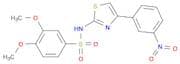 Benzenesulfonamide, 3,4-dimethoxy-N-[4-(3-nitrophenyl)-2-thiazolyl]-