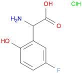 Benzeneacetic acid, α-amino-5-fluoro-2-hydroxy-, hydrochloride (1:1)