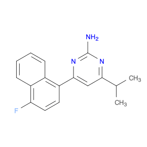 2-Pyrimidinamine, 4-(4-fluoro-1-naphthalenyl)-6-(1-methylethyl)-