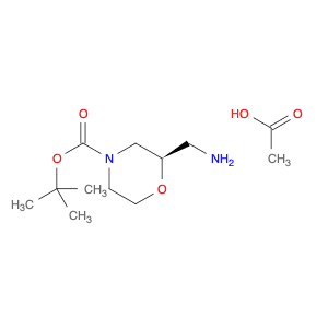 (R)-tert-Butyl 2-(aminomethyl)morpholine-4-carboxylate acetate