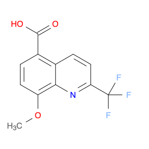 5-Quinolinecarboxylic acid, 8-methoxy-2-(trifluoromethyl)-