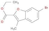 2-Benzofurancarboxylic acid, 6-bromo-3-methyl-, ethyl ester