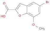 2-Benzofurancarboxylic acid, 5-bromo-7-methoxy-