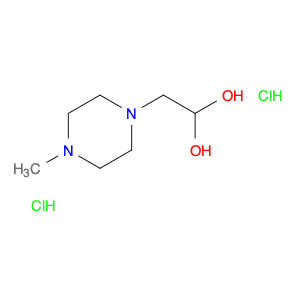 1,1-Ethanediol, 2-(4-methyl-1-piperazinyl)-, hydrochloride (1:2)