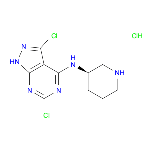 1H-Pyrazolo[3,4-d]pyrimidin-4-amine, 3,6-dichloro-N-(3R)-3-piperidinyl-, hydrochloride (1:1)