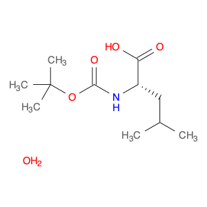 L-Leucine, N-[(1,1-dimethylethoxy)carbonyl]-, hydrate (1:1)