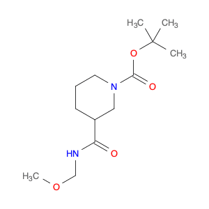 1-Piperidinecarboxylic acid, 3-[(methoxymethylamino)carbonyl]-, 1,1-dimethylethyl ester