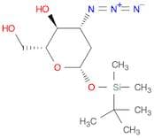 3-Azido-2,3-dideoxy-1-O-(tert-butyldimethylsilyl)-β-D-arabino-hexopyranose