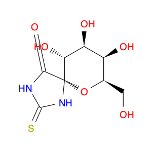 6-Oxa-1,3-diazaspiro[4.5]decan-4-one, 8,9,10-trihydroxy-7-(hydroxymethyl)-2-thioxo-, (5S,7R,8R,9S,…