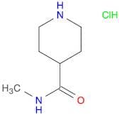 4-​Piperidinecarboxamid​e, N-​methyl-​, hydrochloride (1:1)