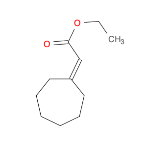 Acetic acid, 2-cycloheptylidene-, ethyl ester