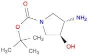 1-Pyrrolidinecarboxylic acid, 3-amino-4-hydroxy-, 1,1-dimethylethyl ester, (3S,4S)-