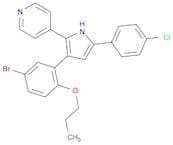 Pyridine, 4-[3-(5-bromo-2-propoxyphenyl)-5-(4-chlorophenyl)-1H-pyrrol-2-yl]-