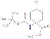 Cyclohexanecarboxylic acid, 1-[[(1,1-dimethylethoxy)carbonyl]amino]-4-oxo-, methyl ester