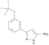 3-(3-((Trifluoromethyl)thio)phenyl)-1H-pyrazol-5-amine