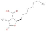 3-Furancarboxylic acid, tetrahydro-4-methylene-2-octyl-5-oxo-, (2R,3S)-rel-