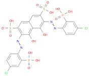 2,​7-​Naphthalenedisulfoni​c acid, 3,​6-​bis[2-​(4-​chloro-​2-​phosphonophenyl)​diazenyl]​-​4,​5-​…