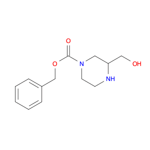 1-Piperazinecarboxylic acid, 3-(hydroxymethyl)-, phenylmethyl ester