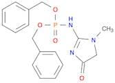 Dibenzyl (1-methyl-4-oxoimidazolidin-2-ylidene)phosphoramidate