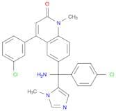 2(1H)-Quinolinone, 6-[amino(4-chlorophenyl)(1-methyl-1H-imidazol-5-yl)methyl]-4-(3-chlorophenyl)-1…