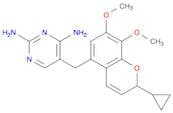 5-[(2-Cyclopropyl-7,8-dimethoxy-2H-1-benzopyran-5-yl)methyl]-2,4-pyrimidinediamine